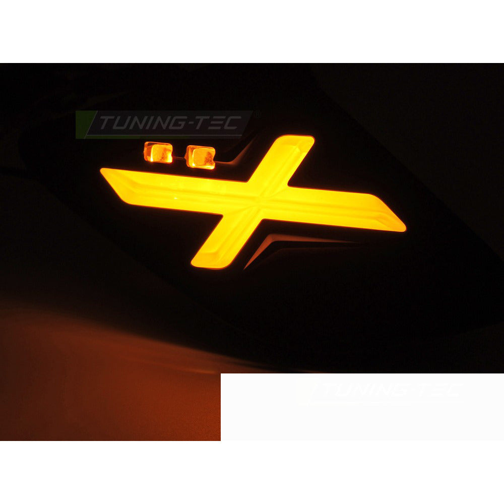 Posteriore Direction Nero Lucido LED Universale per Vespa GTS GTV 300cc