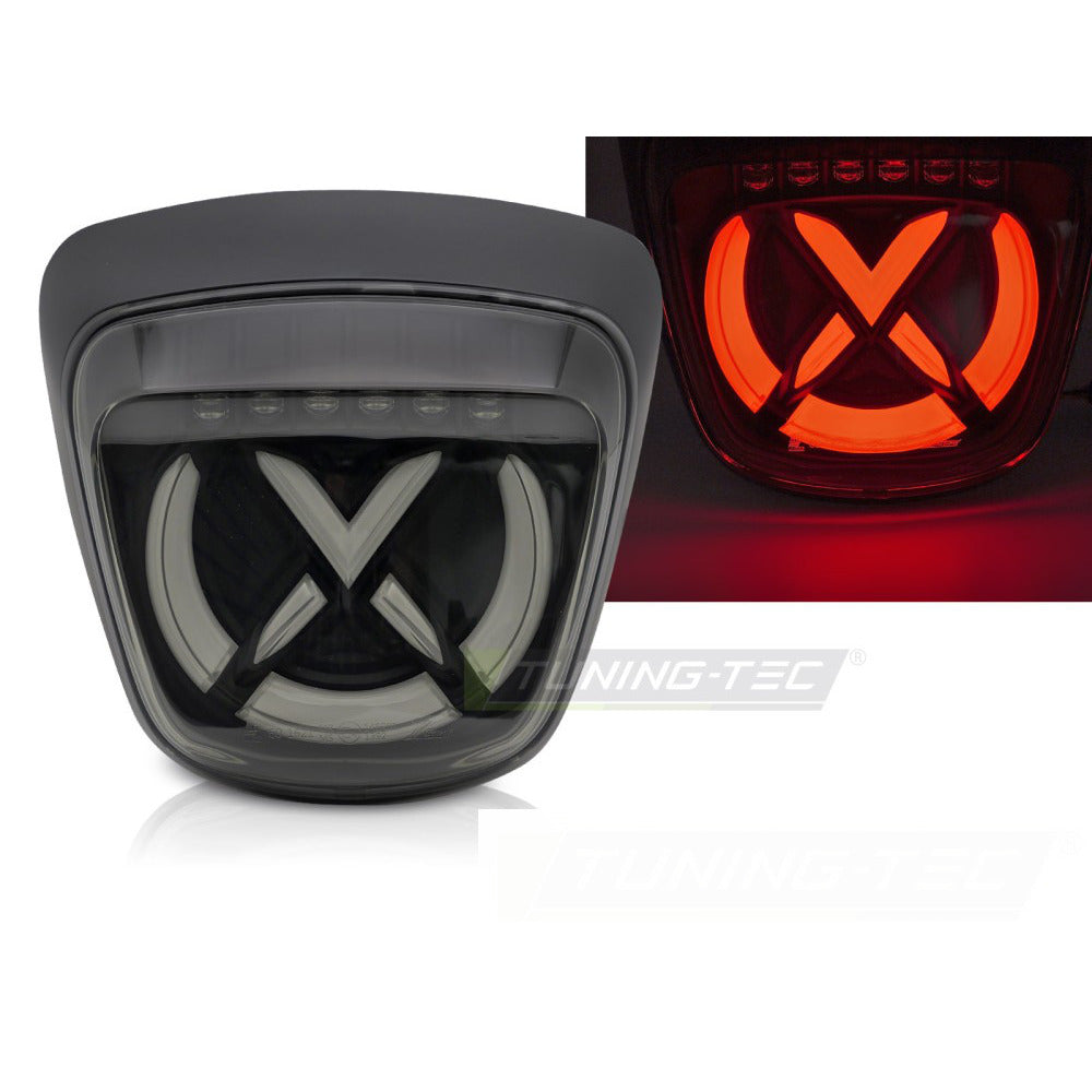 LED Fanale Posteriore Fumé Nero Bianco per Vespa Sprint 125 / 150 Universale