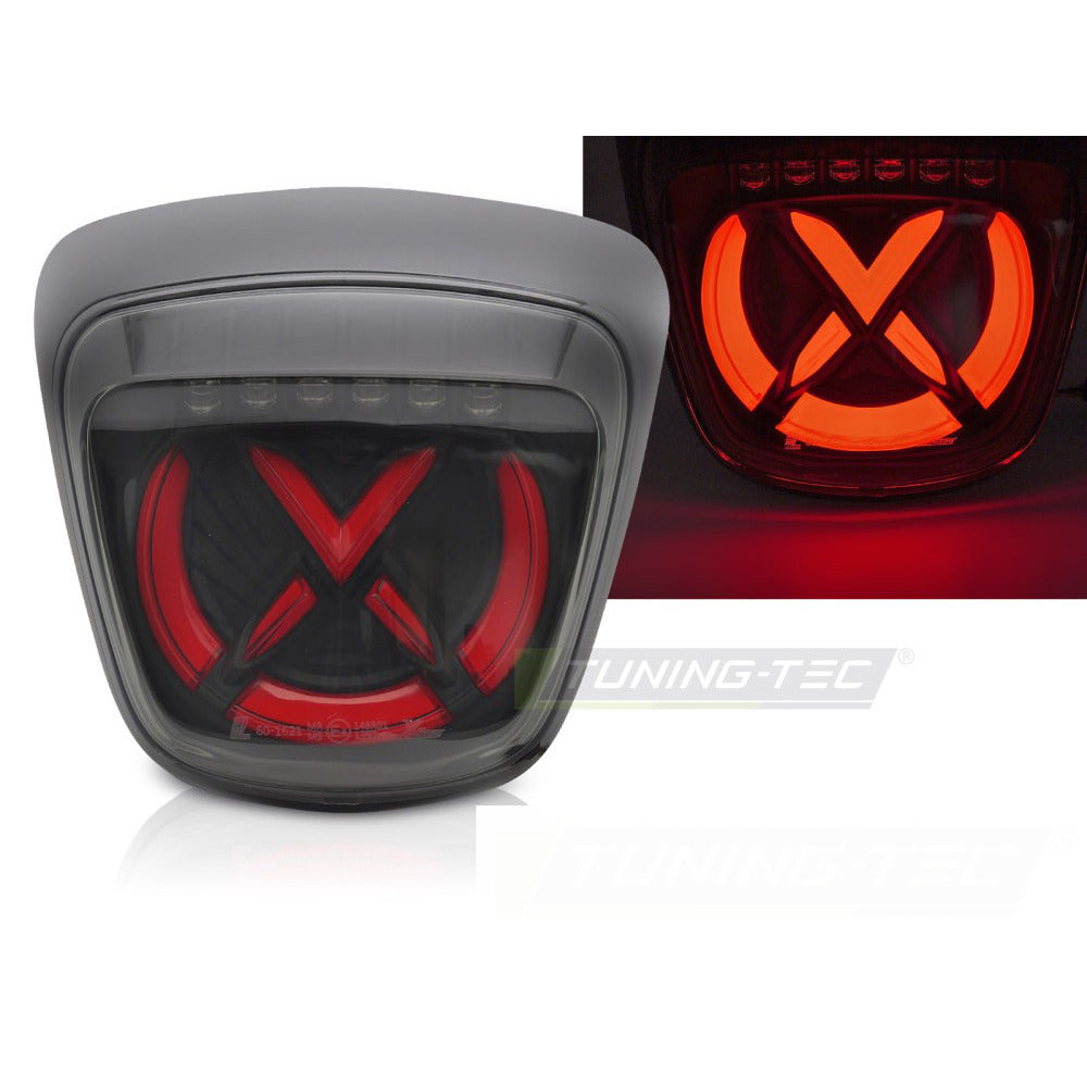 LED Fanale Posteriore Fumé Nero Rosso Universale per Vespa Sprint 125/150