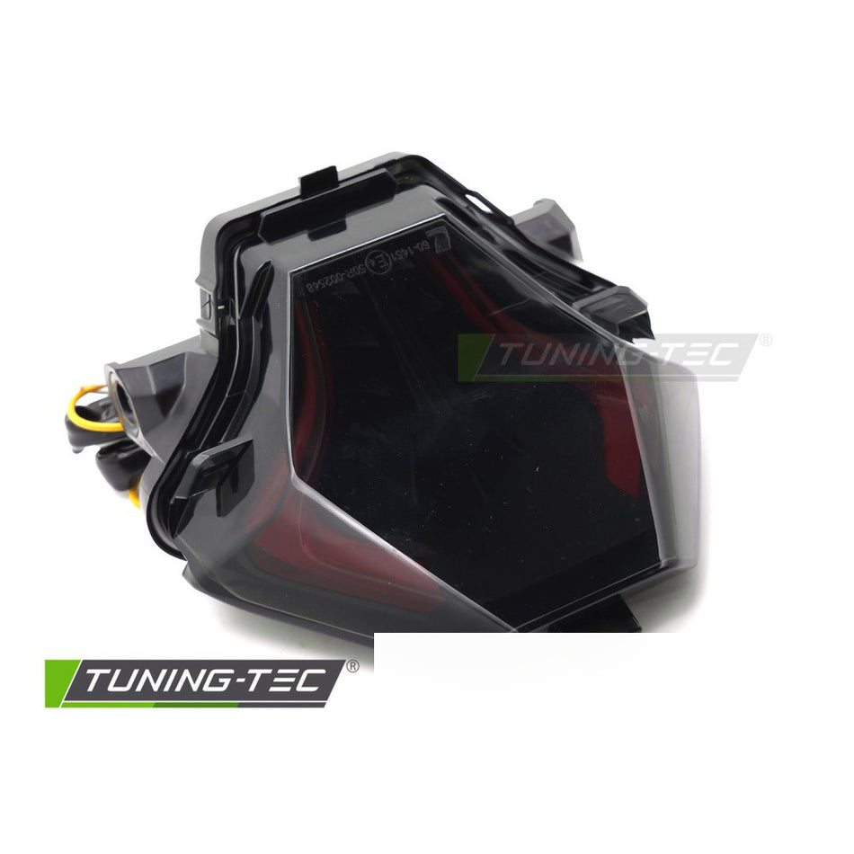 LED Fanale Posteriore Fumé Nero Universale per Yamaha YZF-R25 R3 MT-07 (14-19)