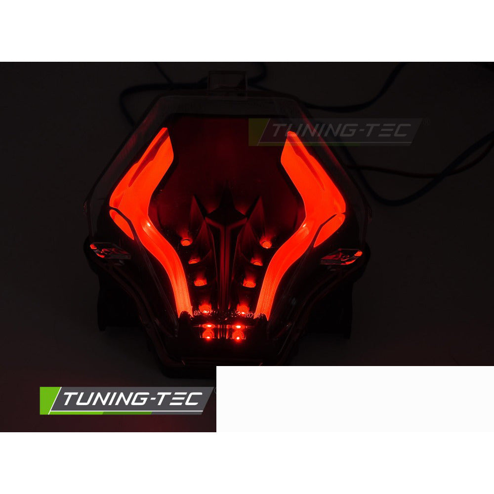 LED Fanale Posteriore Fumé Nero Universale per Yamaha YZF-R25 R3 MT-07 (14-19)