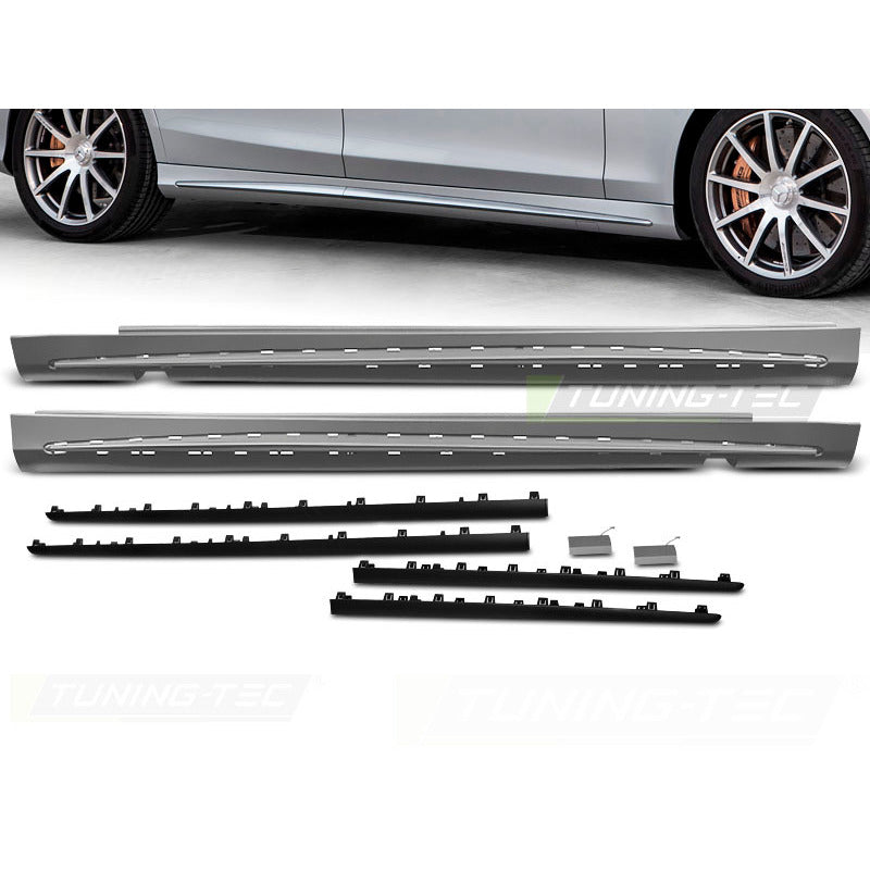 Minigonne Sport Nero per Mercedes Classe S W222 (2013-2020) Long Versione