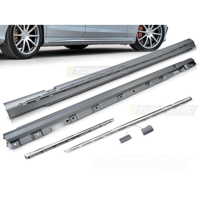 Minigonne Sport Cromato per Mercedes-Benz Classe S W222 (2013-2018) Long