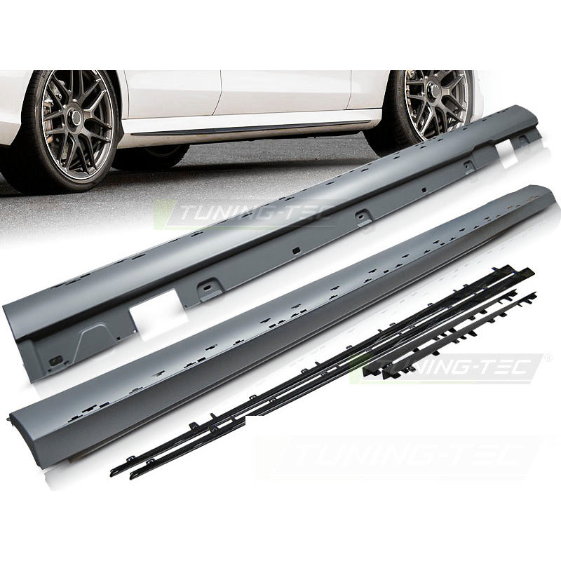 Minigonne Sport Nero Lucido per Mercedes W213 (2016-2023) Minigonne