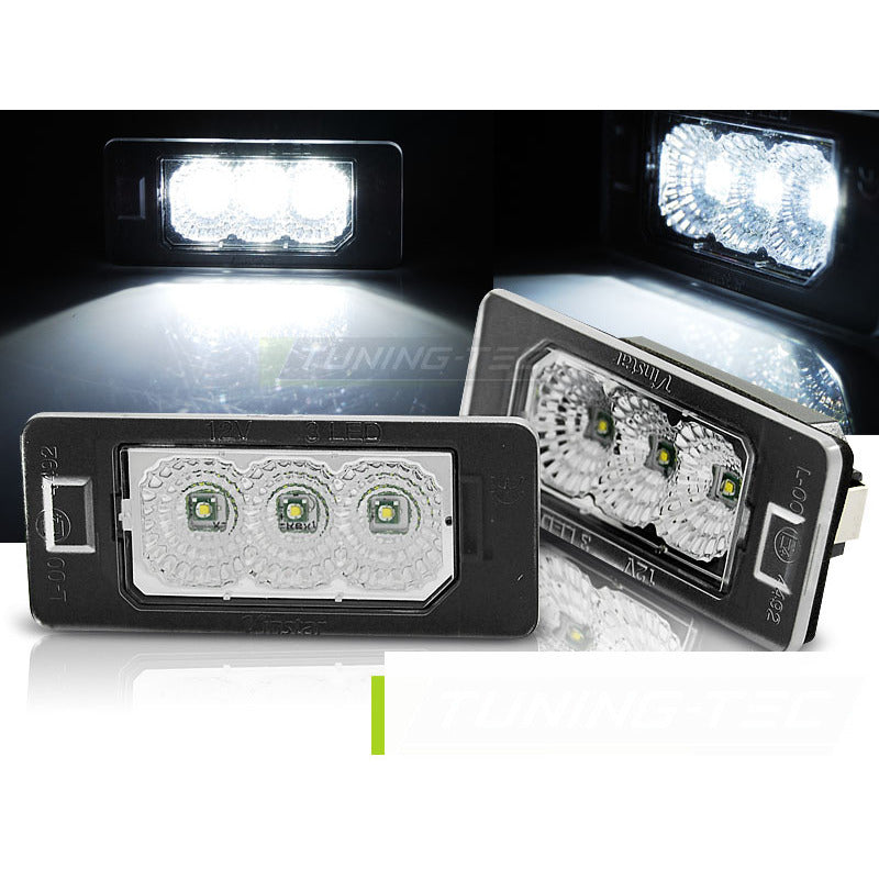 Luci Targa LED Trasparenti per BMW Serie 3 E90 / F30 / F32 / E39 / E60 / F10
