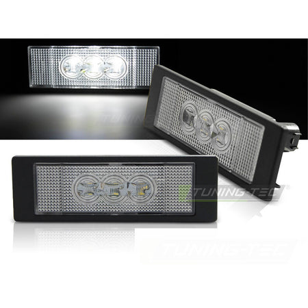 License LED 3X Fari Trasparente per BMW E63 E64 E81 E87 Z4 MINI (anni Vari)