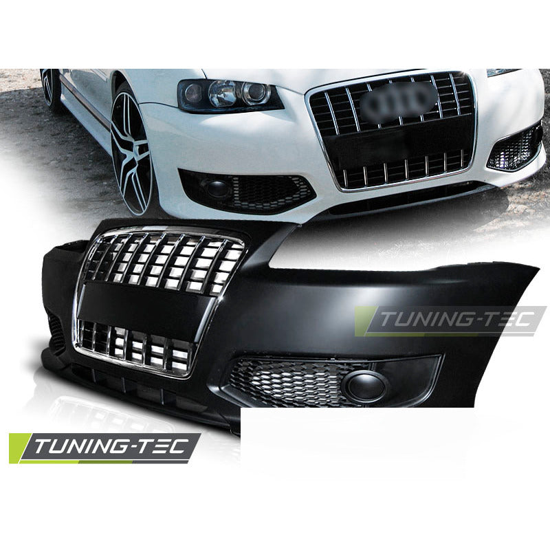 Anteriore Paraurti Sport Cromato per Audi A3 (96-03) Paraurti Sportivo Cromo