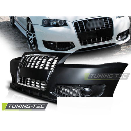 Anteriore Paraurti Sport Cromato per Audi A3 (96-03) Paraurti Sportivo Cromo