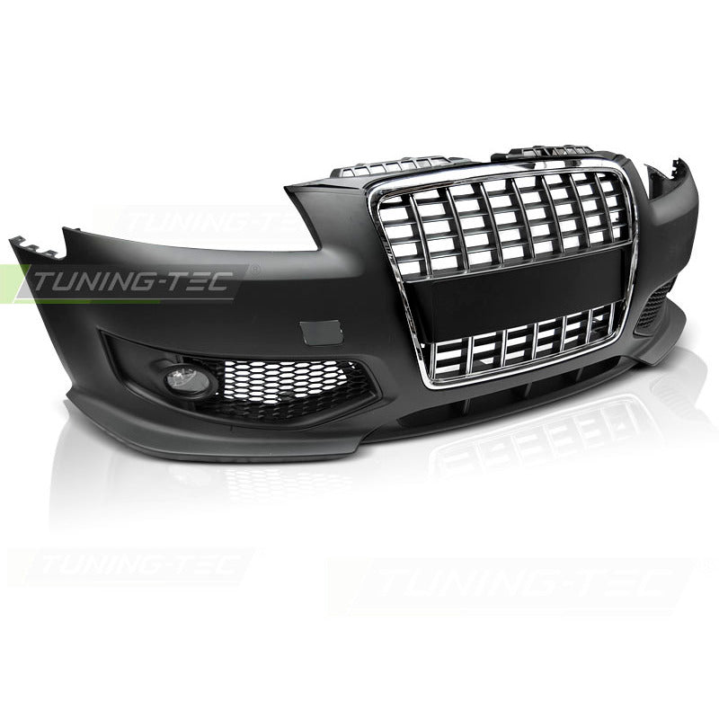Anteriore Paraurti Sport Cromato Nero per Audi A3 (06.05-04.08) Paraurti