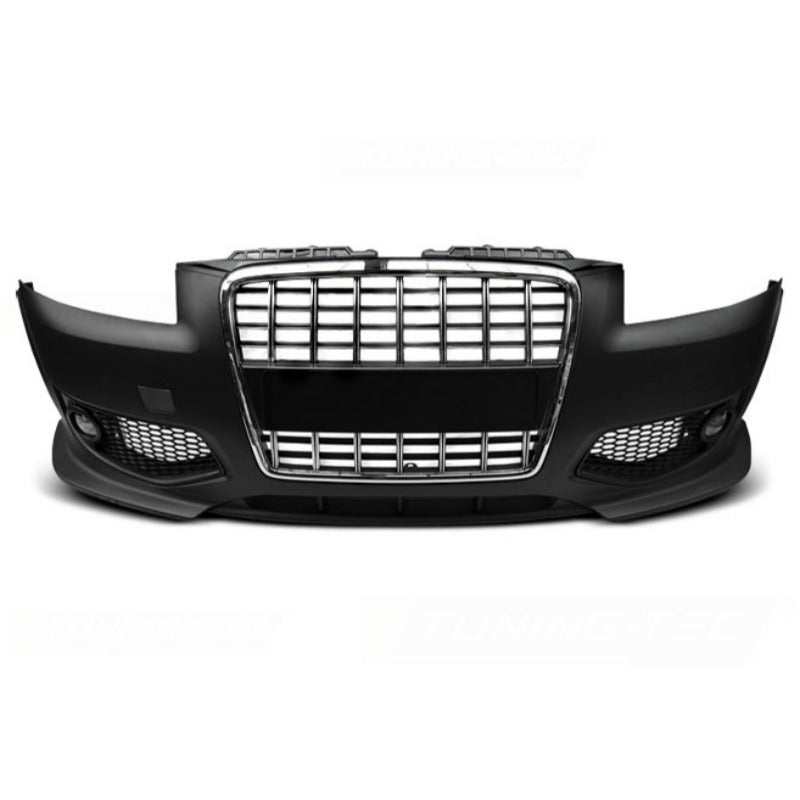 Anteriore Paraurti Sport Cromato Nero per Audi A3 (06.05-04.08) Paraurti