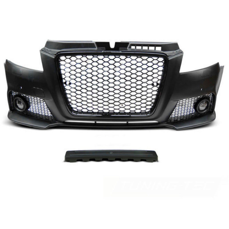 Anteriore Paraurti Sport Nero PDC per Audi A3 (2008-2012) con PDC