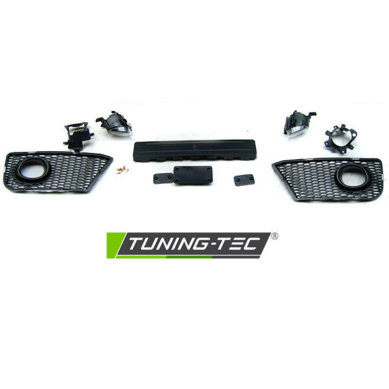 Anteriore Paraurti Sport Nero PDC per Audi A3 (2008-2012) con PDC