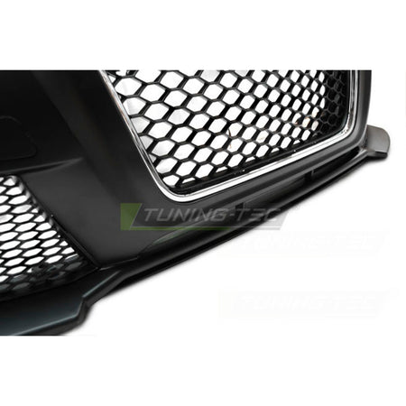 Anteriore Paraurti Sport Cromato Nero PDC per Audi A3 (2008-2012) con PDC