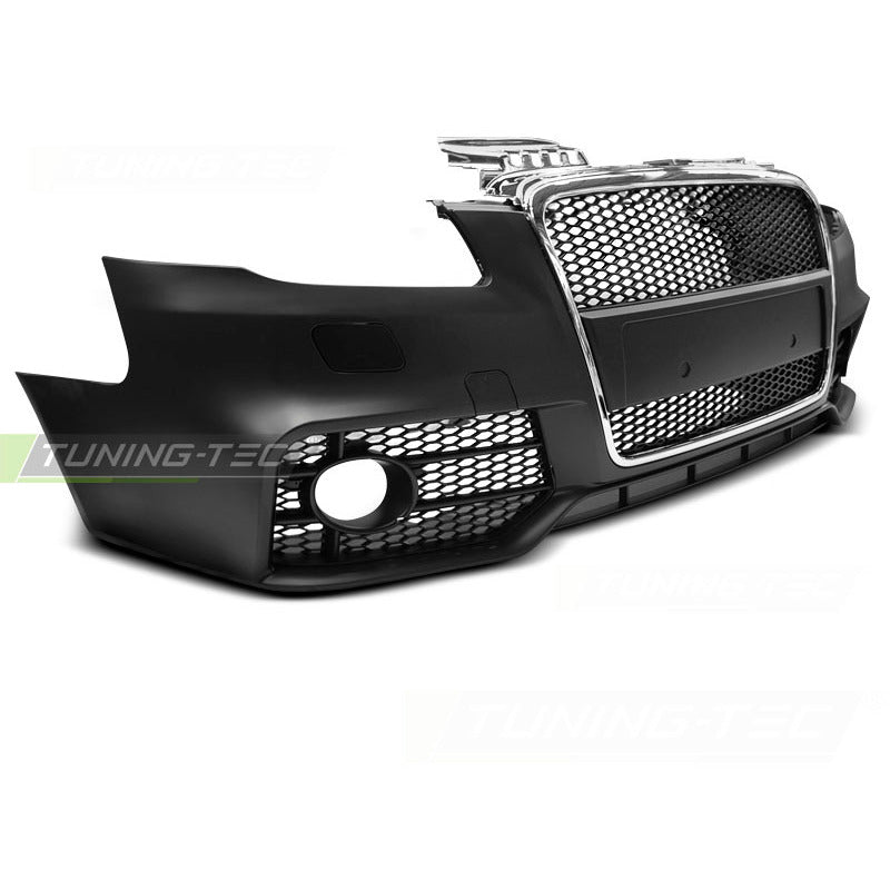 Anteriore Paraurti Sport Cromato Nero per Audi A4 (2004-2008) Paraurti Sportivo