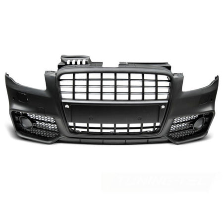 Anteriore Paraurti Sport Nero PDC per Audi A4 (2004-2008) con PDC
