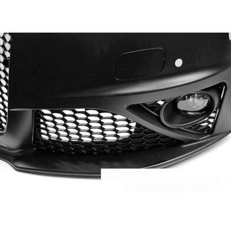 Anteriore Paraurti Sport Cromato Nero PDC per Audi A4 B8 (2012-2015) con PDC