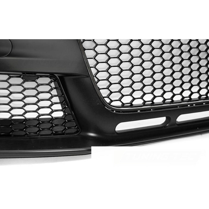 Anteriore Paraurti Sport Cromato Nero PDC per Audi A4 B8 (2012-2015) con PDC