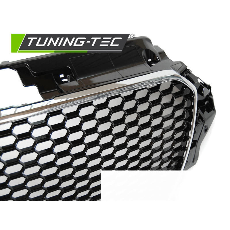 Anteriore Paraurti Sport Cromato Nero per Audi A3 (2012-2016) Paraurti Sportivo