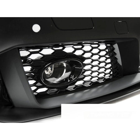 Anteriore Paraurti Sport Cromato Nero PDC per Audi A3 (2012-2016) con PDC