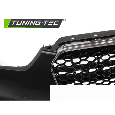 Anteriore Paraurti Sport Cromato Nero PDC per Audi A5 (2011-2016) con PDC