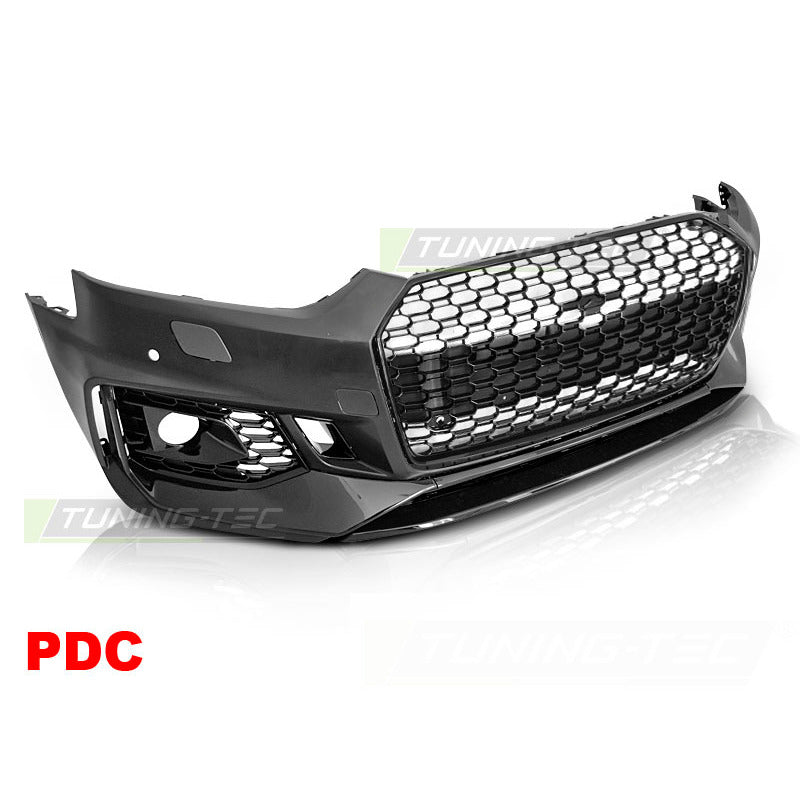 Anteriore Paraurti Sport Nero PDC per Audi A5 (2016-2019) Paraurti Sportivo