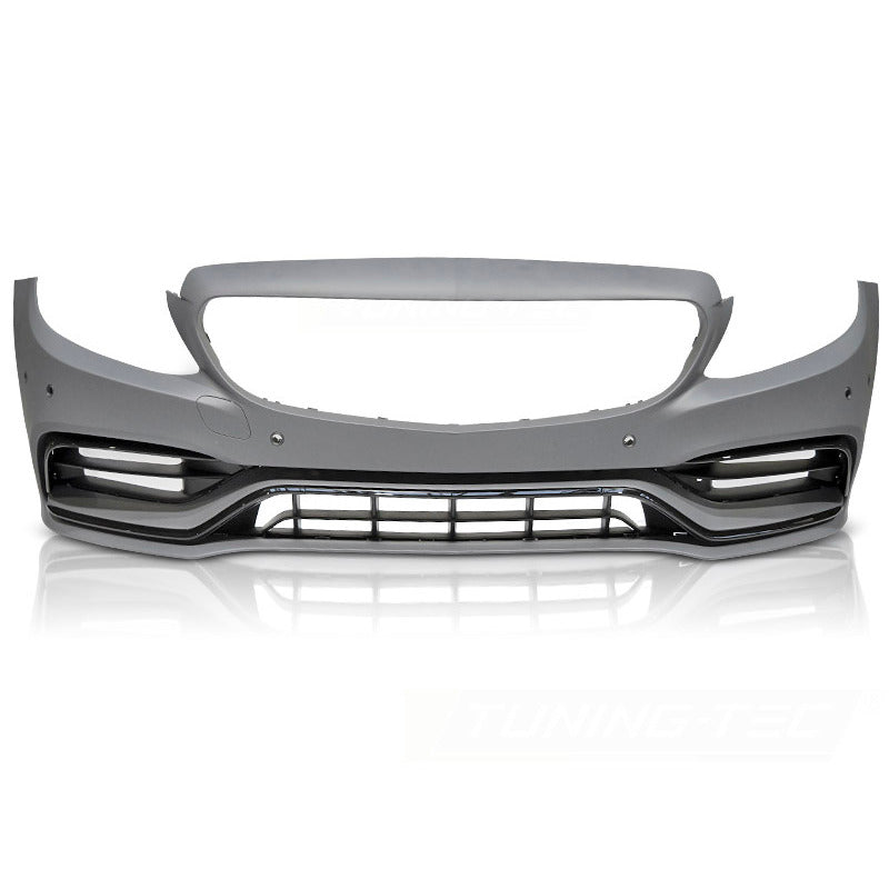 Anteriore Paraurti Sport Nero per Mercedes W205 (anni 2018-2021)