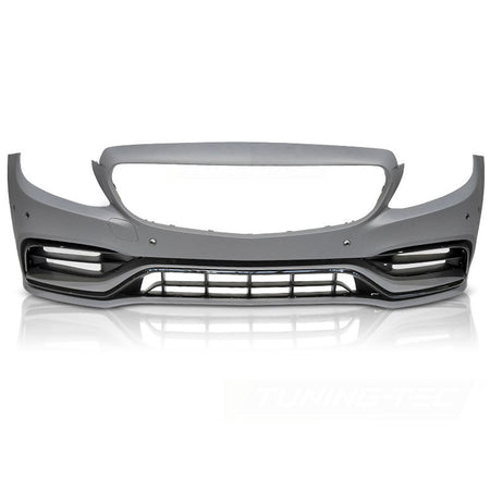Anteriore Paraurti Sport Nero per Mercedes W205 (anni 2018-2021)