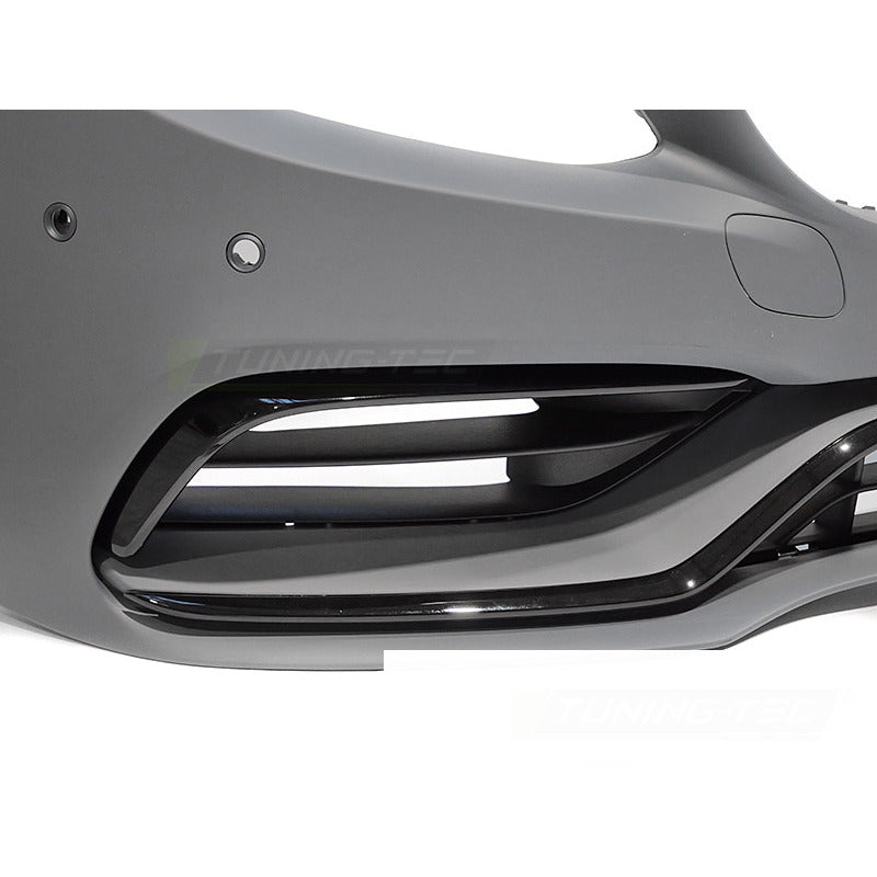 Anteriore Paraurti Sport Nero per Mercedes W205 (anni 2018-2021)