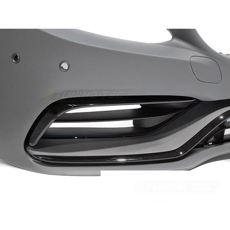Anteriore Paraurti Sport Nero per Mercedes W205 (anni 2018-2021)