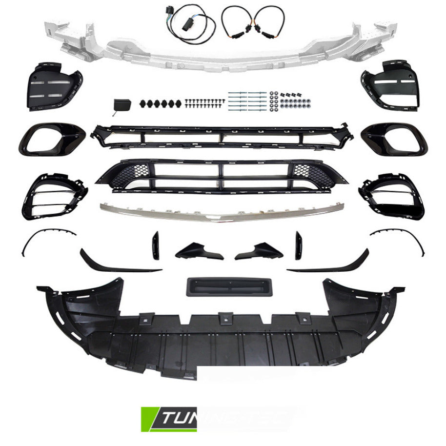 Anteriore Paraurti Sport Cromato Style PDC per Mercedes CLA W118 (2019-2023)