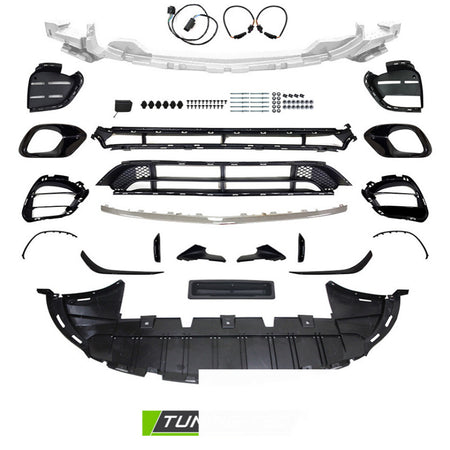 Anteriore Paraurti Sport Cromato Style PDC per Mercedes CLA W118 (2019-2023)