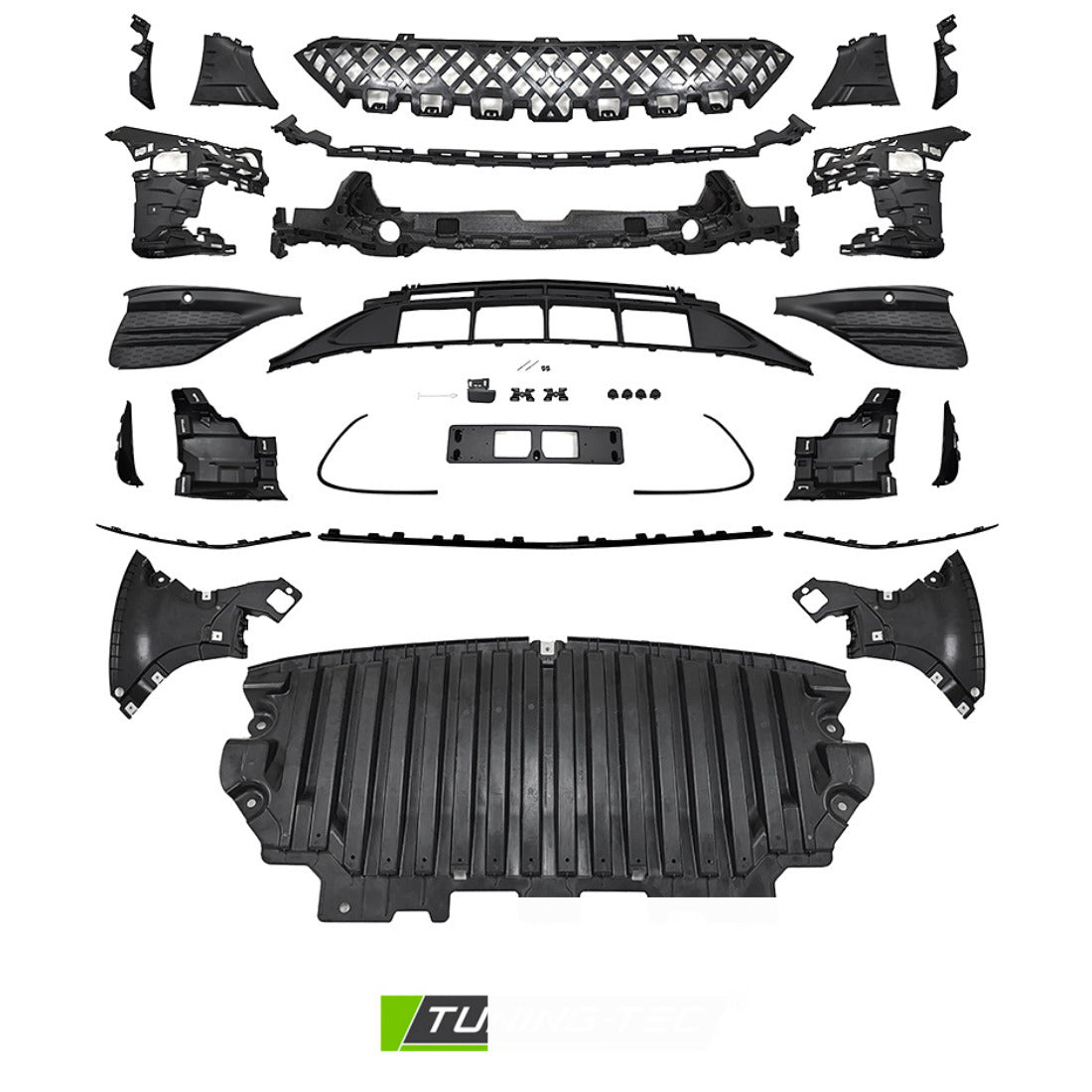 Anteriore Paraurti Sport Nero per Mercedes W206 (2021 e Seguenti)