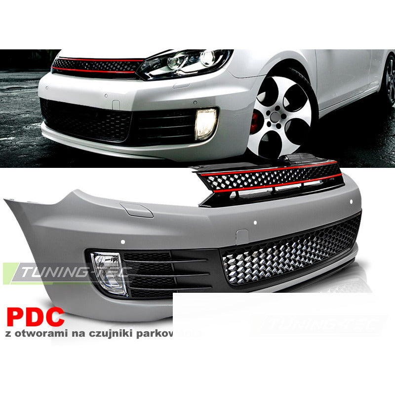 Anteriore Paraurti Sport PDC per Volkswagen Golf VI (2008-2012) con PDC
