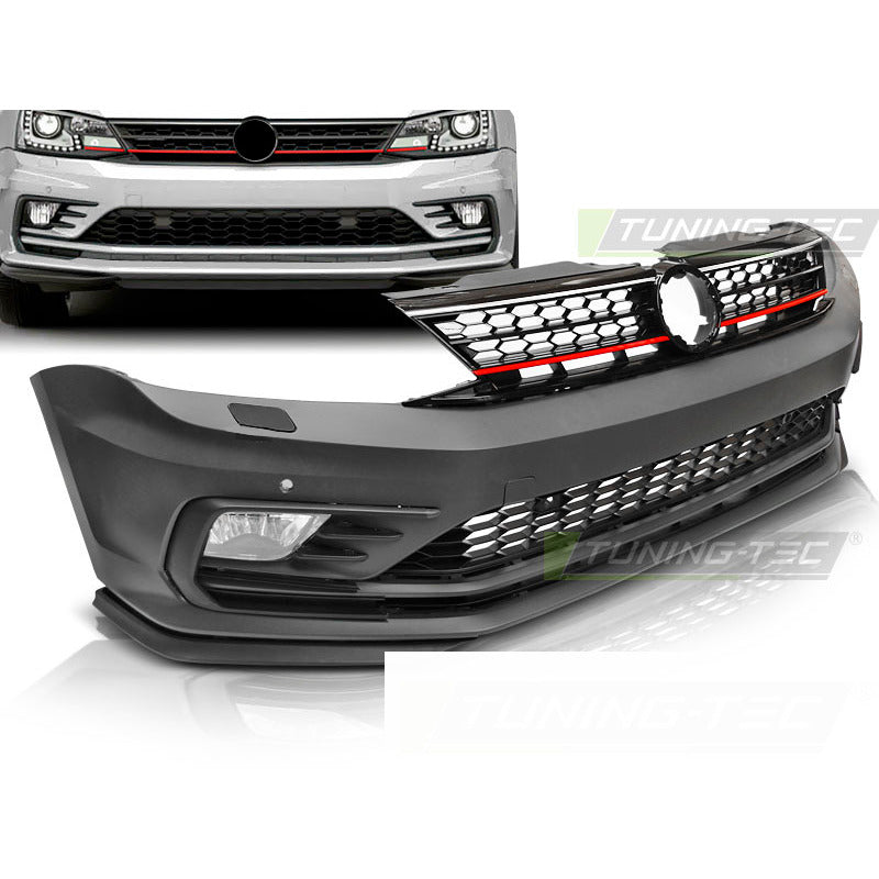 Anteriore Paraurti Sport PDC per Volkswagen Jetta VI (2014-2018) con PDC