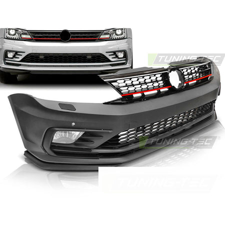 Anteriore Paraurti Sport PDC per Volkswagen Jetta VI (2014-2018) con PDC