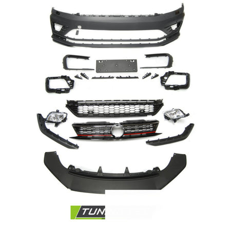 Anteriore Paraurti Sport PDC per Volkswagen Jetta VI (2014-2018) con PDC