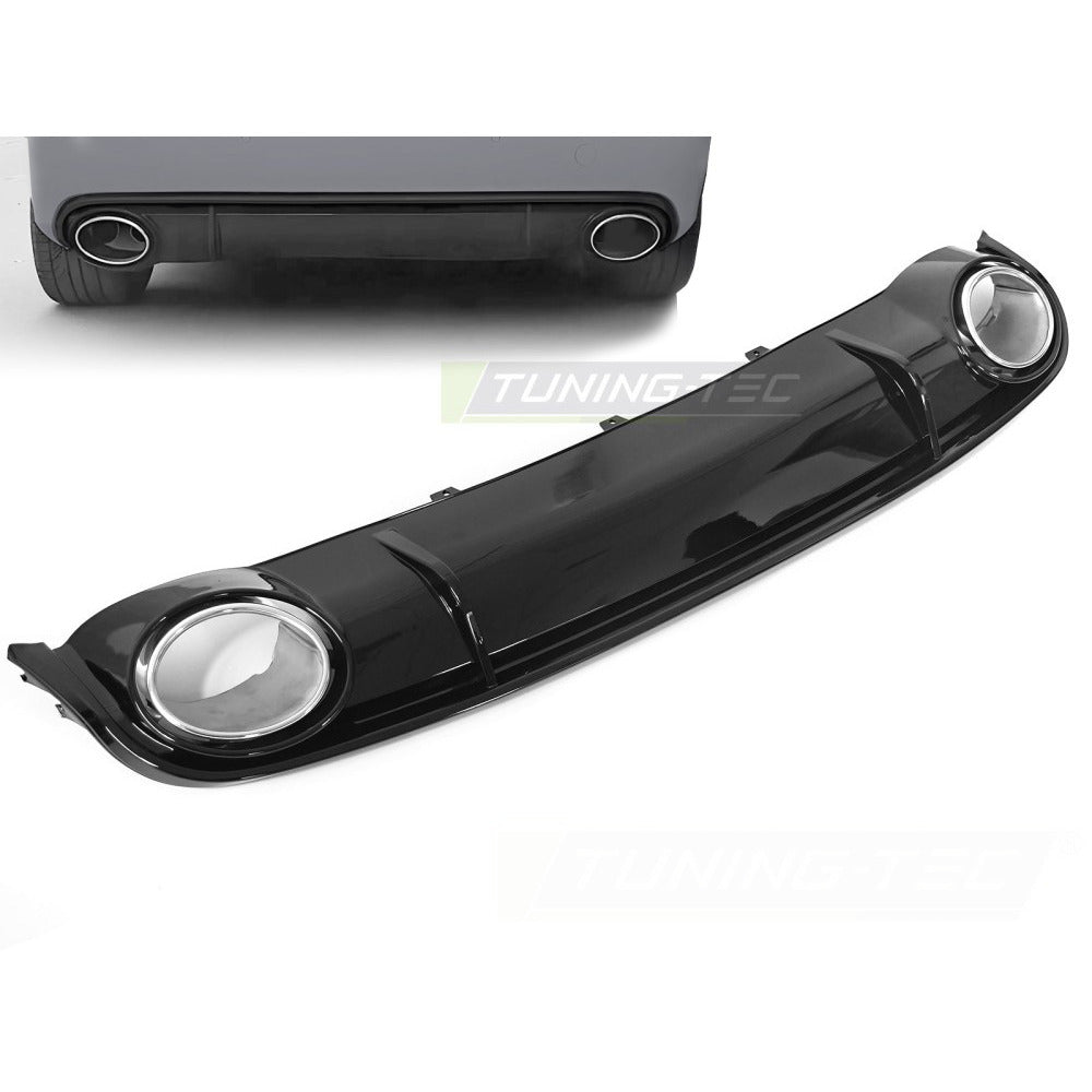Diffusor Singolo Outlet Nero Lucido Sport Style per Audi A4 B8 (2008-2011)