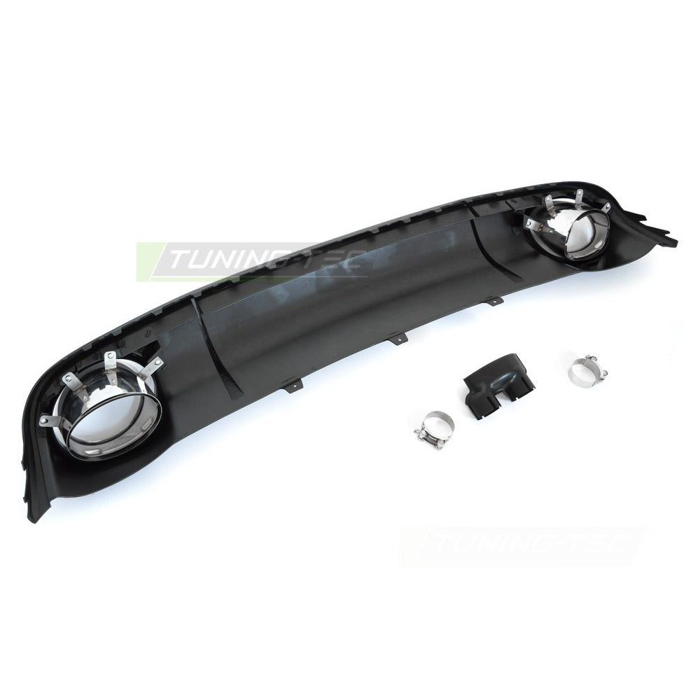 Diffusor Singolo Outlet Nero Lucido Sport Style per Audi A4 B8 (2008-2011)
