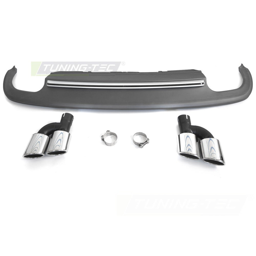 Diffusor Twin Outlet Argento Sport S Style per Audi A5 8T (2011-2016)