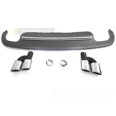 Diffusor Twin Outlet Argento Sport S Style per Audi A5 8T (2011-2016)
