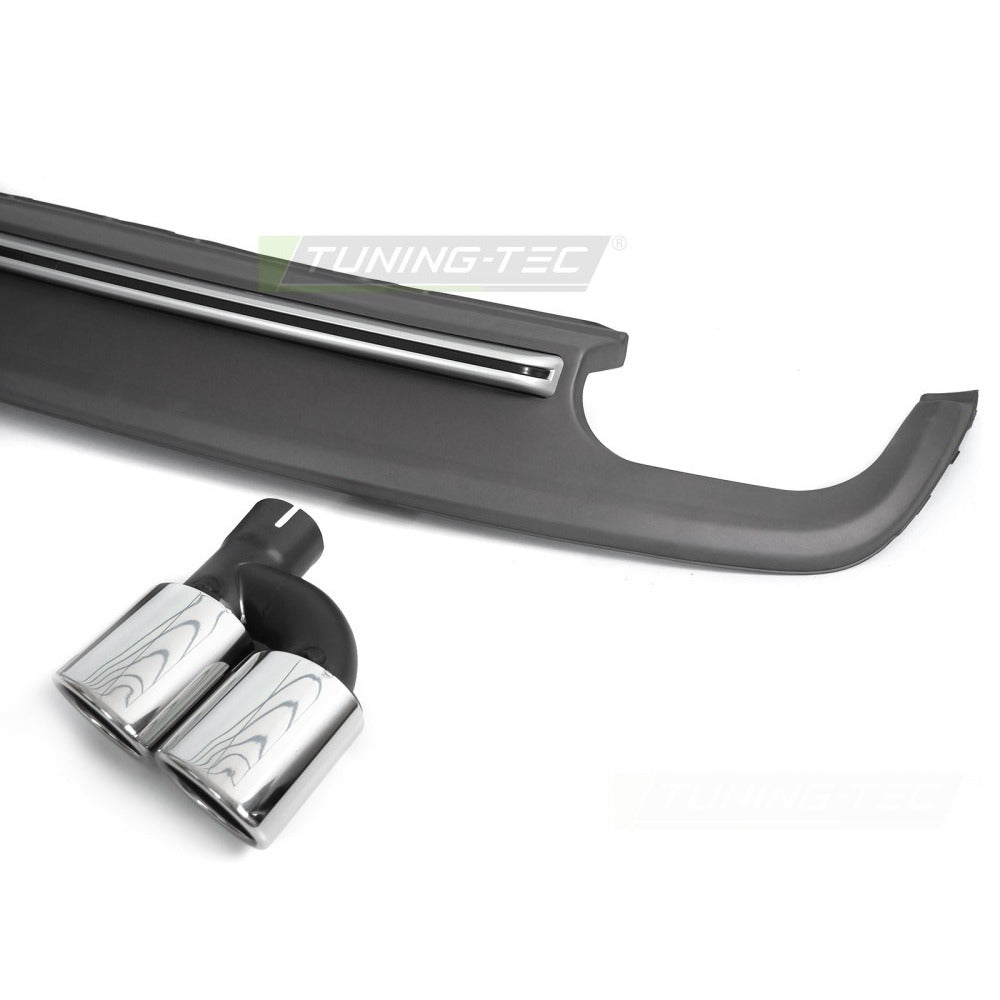 Diffusor Twin Outlet Argento Sport S Style per Audi A5 8T (2011-2016)