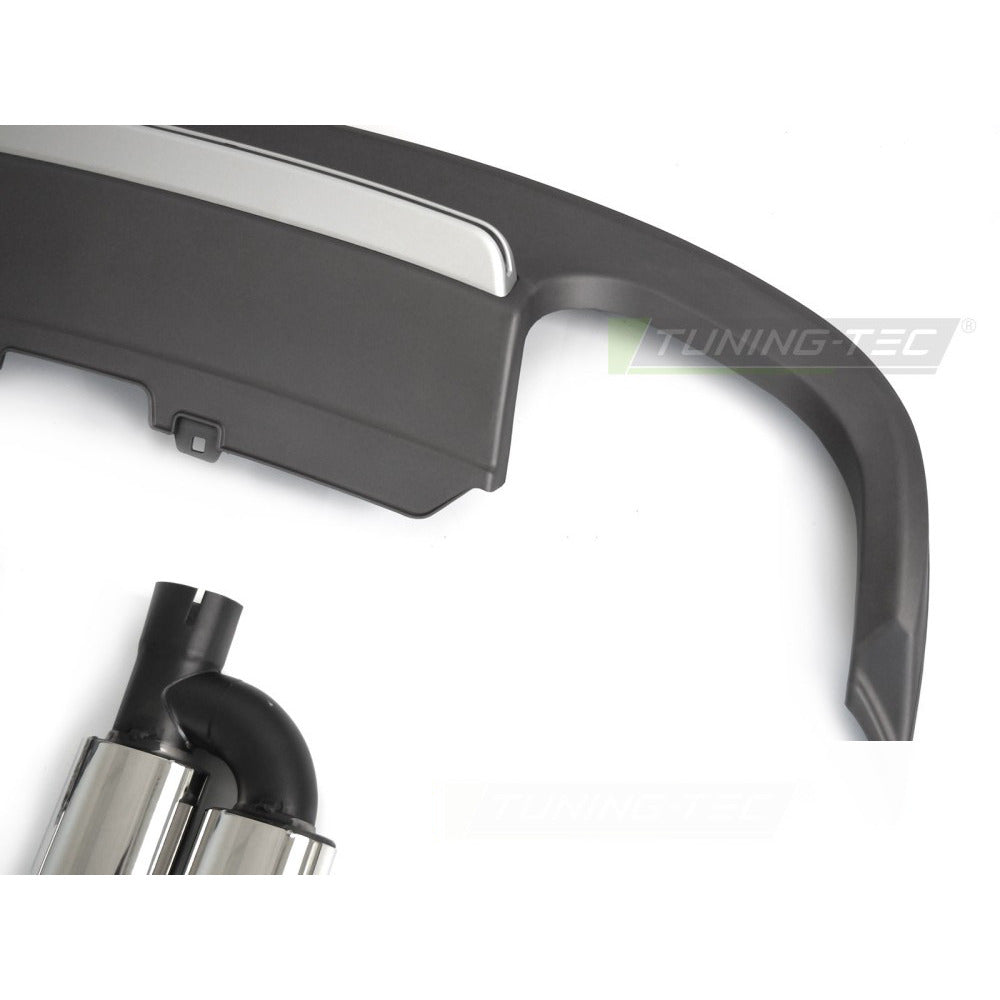 Diffusor Twin Outlet Argento Sport S Style per Audi A5 8T (2011-2016)