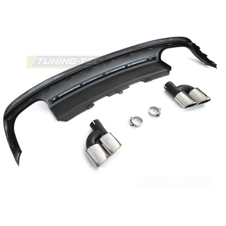 Diffusor Twin Outlet Argento Sport S Style per Audi A5 8T (2011-2016)