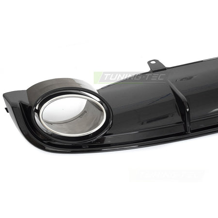 Diffusor Twin Outlet Nero Lucido Sport Style per Audi A7 C7 (2010-2014)