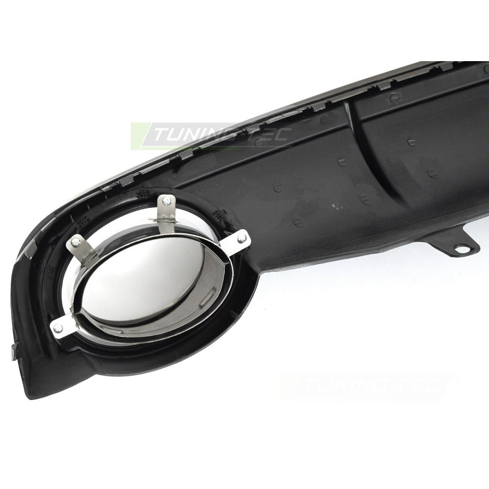 Diffusor Twin Outlet Nero Lucido Sport Style per Audi A7 C7 (2010-2014)