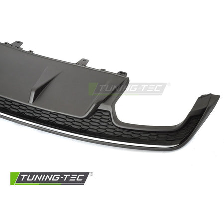 Diffusor Twin Outlet Argento Nero Sport S Style per Audi A7 C7 (2014-2018)