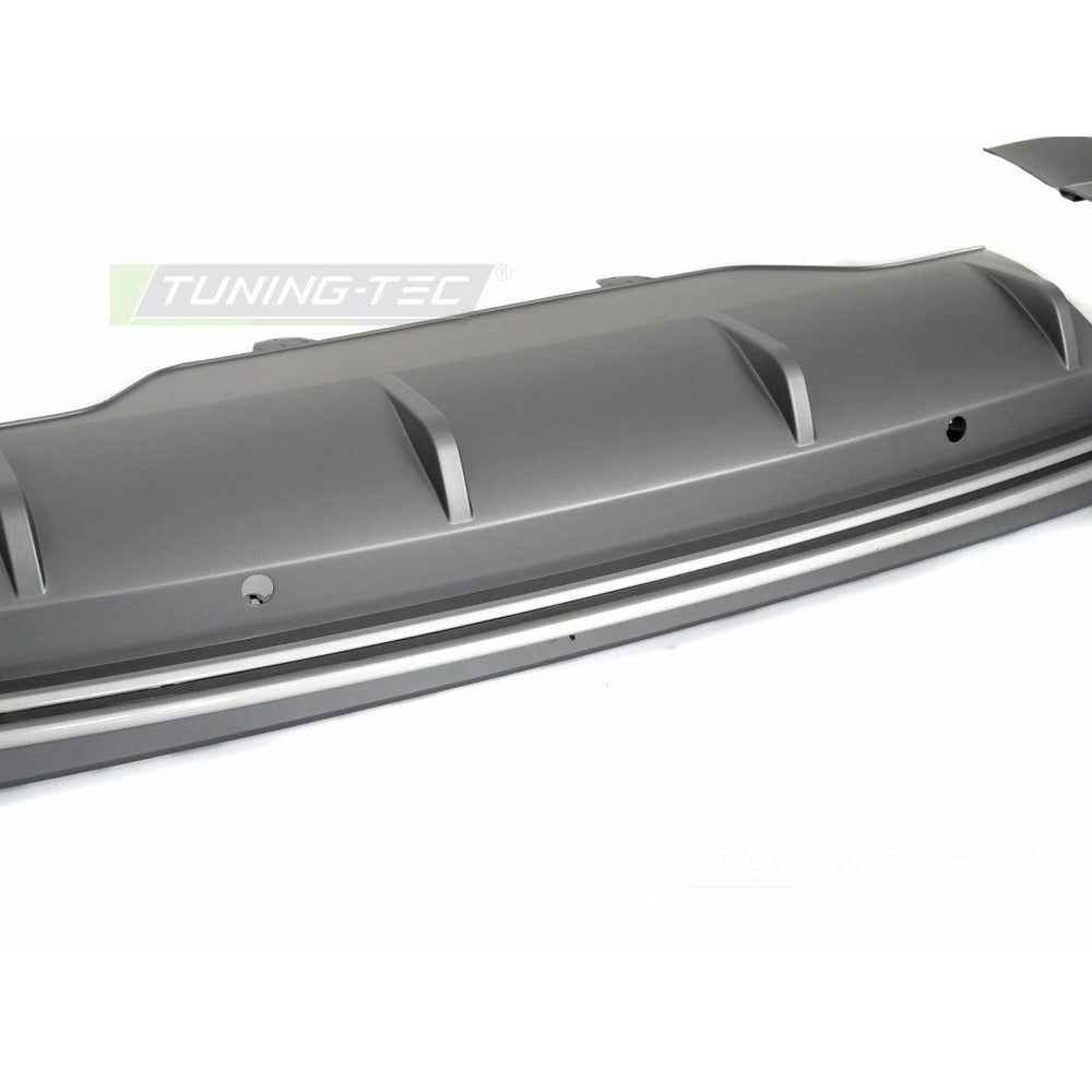 Diffusor Twin Outlet PDC Argento Sport S Style per Audi Q5 8R (2008-2012)