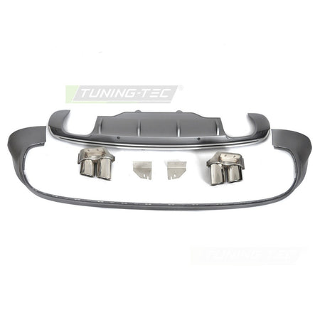 Diffusor Twin Outlet PDC Argento Sport S Style per Audi Q5 8R (2008-2012)