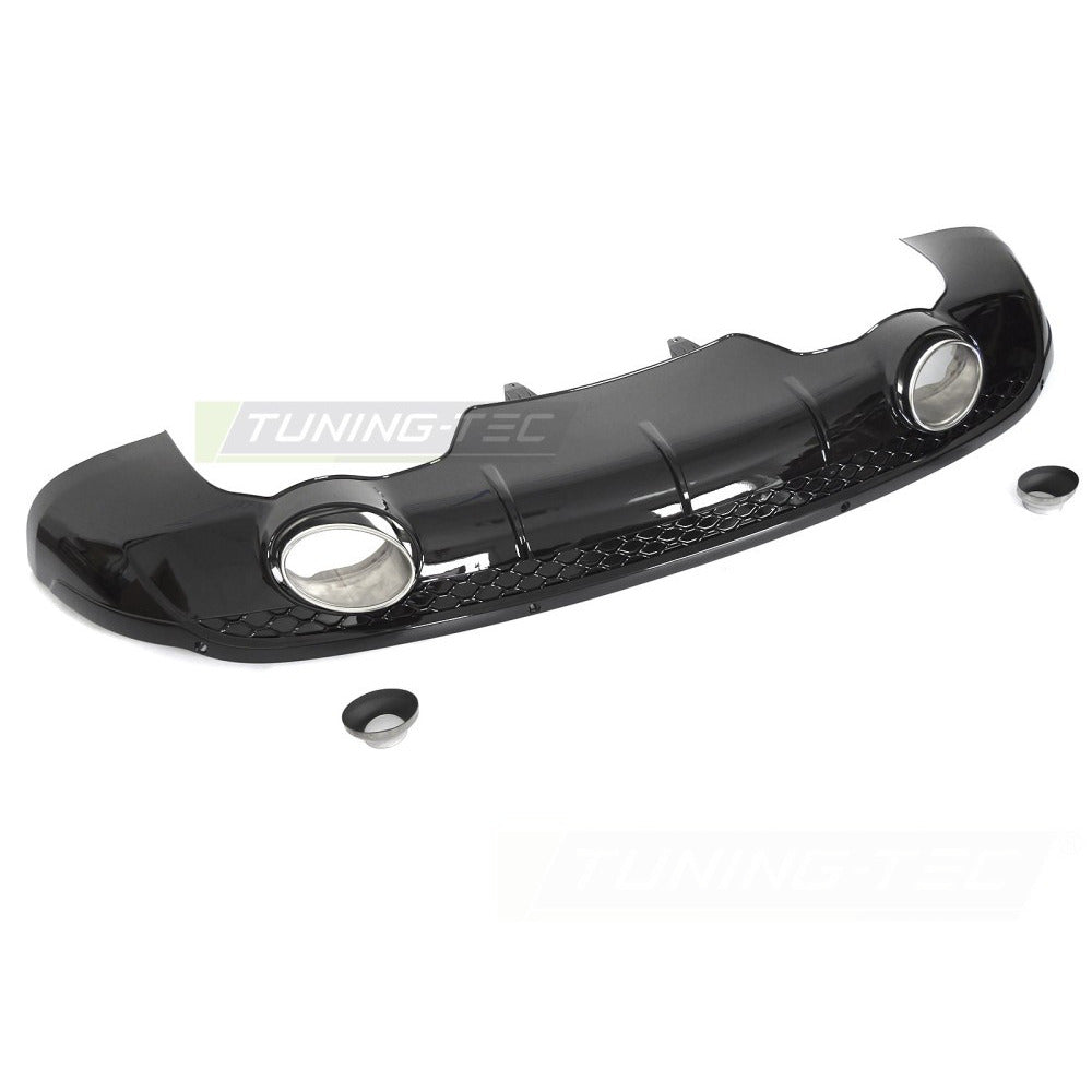 Diffusor Twin Outlet PDC Nero Lucido Sport Style per Audi Q5 8R (2012-2016)