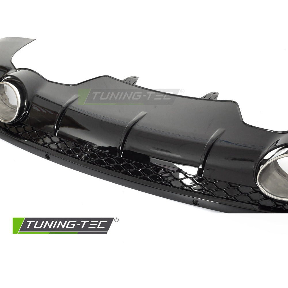 Diffusor Twin Outlet PDC Nero Lucido Sport Style per Audi Q5 8R (2012-2016)